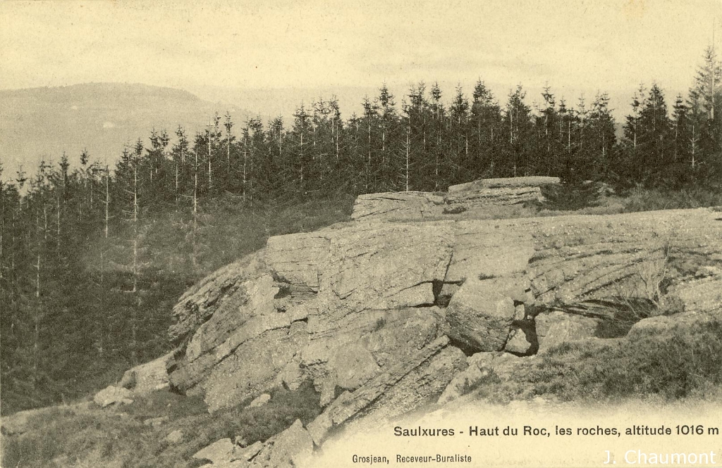 SaulxuressurMoselotte/Saulxures Haut du Roc, les roches, altitude